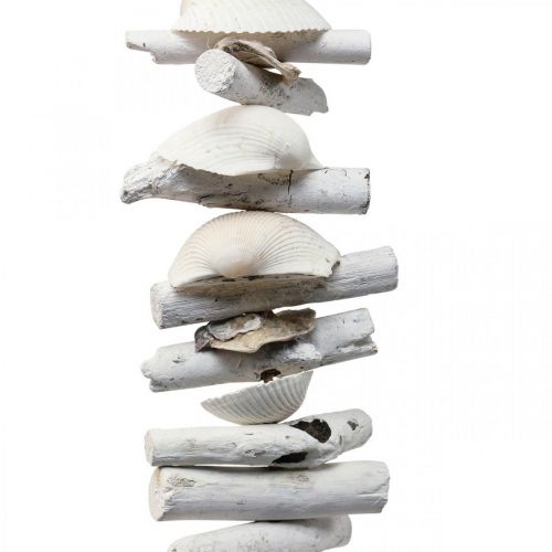 Product Maritime decoration garland driftwood garland shells H83cm