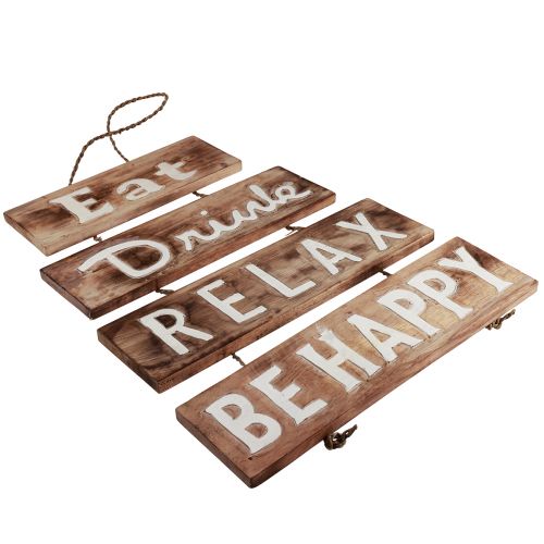 Product Maritime wall decoration wood sign natural white 38×54cm