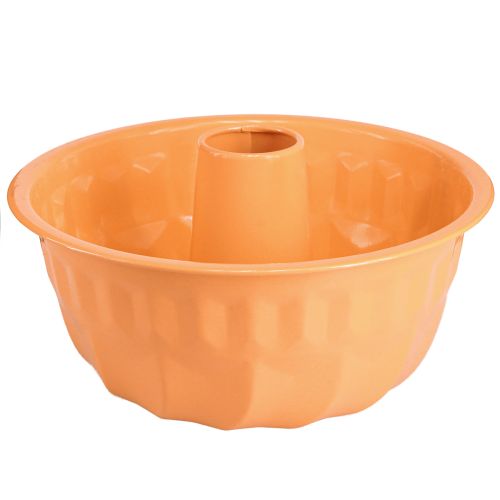 Metal Decorative Baking Pan Gugelhupf Orange Ø23cm H12cm