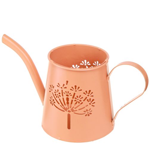 Metal Decorative Watering Can with Dandelion Orange H12cm 2pcs