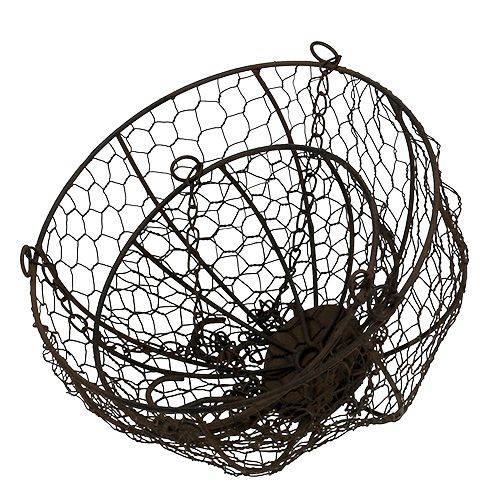 Floristik24 Metal basket set of 2 for hanging Ø17.5cm - Ø22.5cm