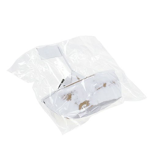 Floristik24 Metal boat white 11cm x 10cm 1p