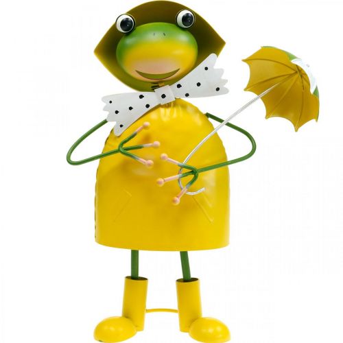 Floristik24 Frog decorative figure garden decoration rain frog metal H35cm