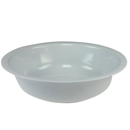 Product Metal bowl white bowl enamel look Ø36cm H9.5cm