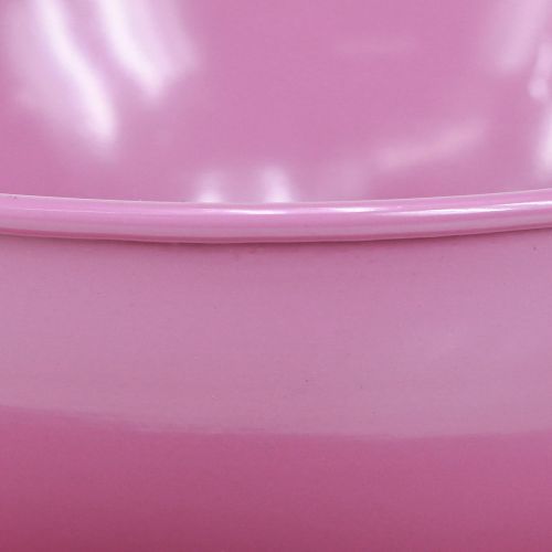 Product Metal cup Ø16cm H9cm decorative cup with saucer pink 2pcs