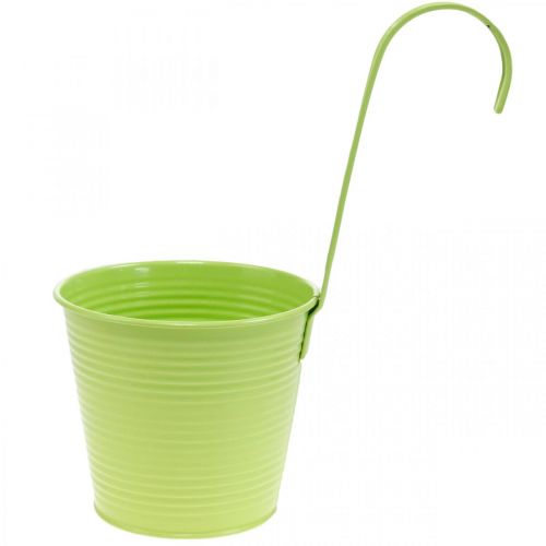 Floristik24 Plant pot to hang, balcony decoration, flower pot green Ø13.5cm