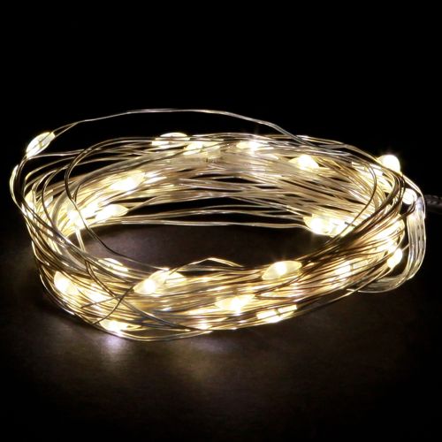 Product Micro LED fairy lights 20 warm white timer for battery 6pcs