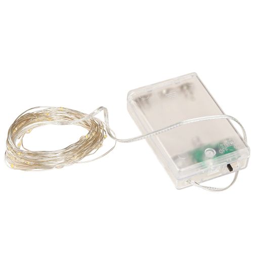 Product Micro LED fairy lights 20 warm white timer for battery 6pcs