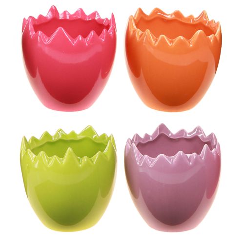 Mini Flowerpot Easter Egg Colorful Eggs Vases Pastel 8.5cm 4 Pcs