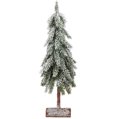 Product Mini Christmas Tree Snowed Green White with Base H60cm