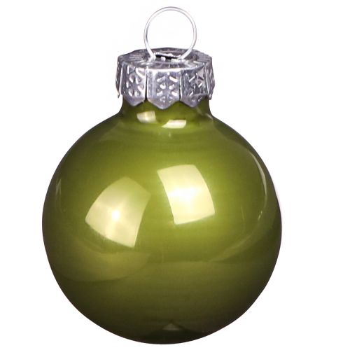 Product Mini Christmas balls glass light green mix Ø3cm 22 pcs