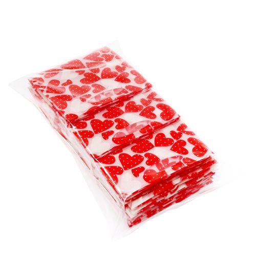 Floristik24 Mini bags plastic red 6.5cm x 6.5cm 12pcs