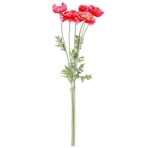 Product Poppies Artificial Pink Artificial Flowers Ø6–7cm L78cm 3pcs