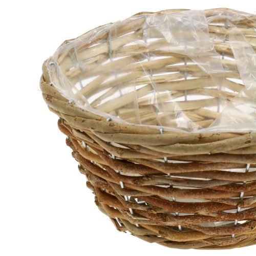 Product Basket planter decorative bowl Ø24cm light brown made of natural materials for flowers decoration gift