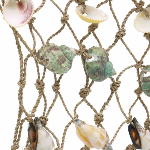 Floristik24 Deco net to hang up with natural shells 25×45cm