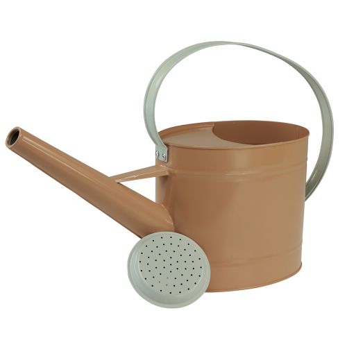 Product Metal decorative watering can, vintage look, light brown, 52.5cm - planter for table decoration & summer decoration