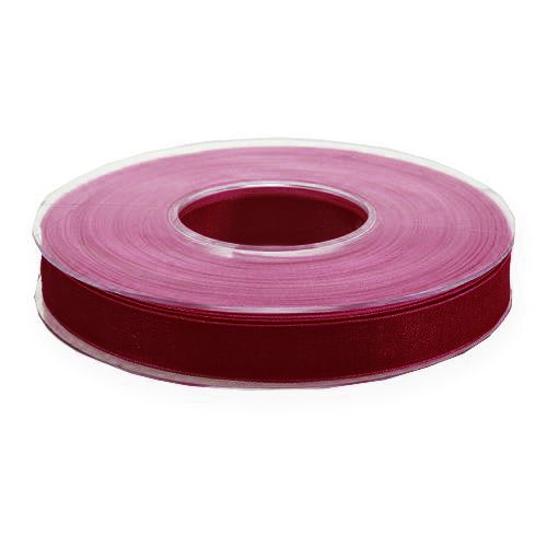 Product Organza ribbon Bordeaux 15mm 50m