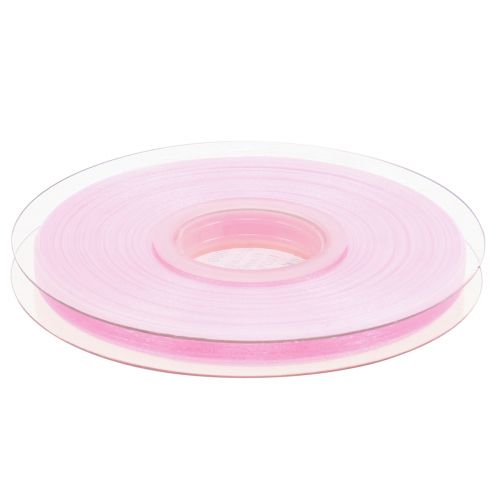 Product Organza ribbon gift ribbon pink ribbon selvedge 6mm 50m