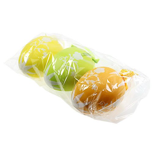 Floristik24 Easter egg plastic colorful 16cm 3pcs