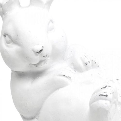 Floristik24 Easter bunny vintage look rabbit lying white ceramic 12.5×8×14cm