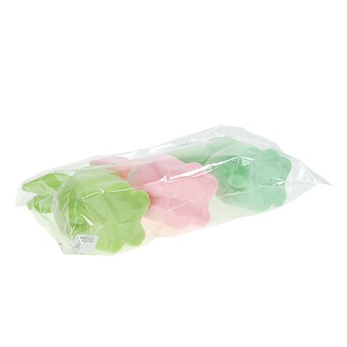 Floristik24 Easter bunny flocked pastel 15cm 3pcs