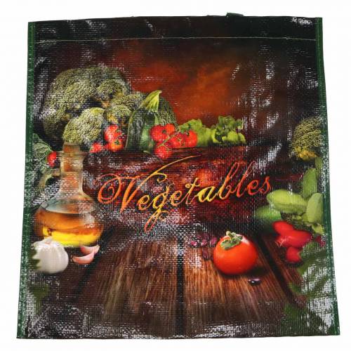 Product Shopping bag with handles Vegetables plastic 38 × 10 × 39cm