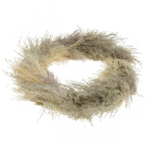 Product Dried Pampas Grass Wreath, Boho Door Wreath Decoration, Natural Dried Flowers Ø31cm, Wall Wreath