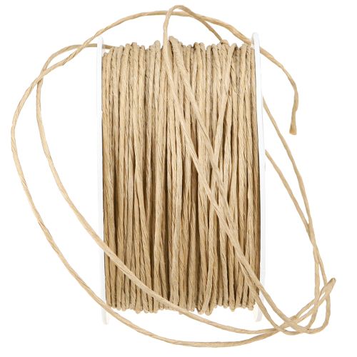 Product Paper wire wrapped in wire Ø2mm 100m natural