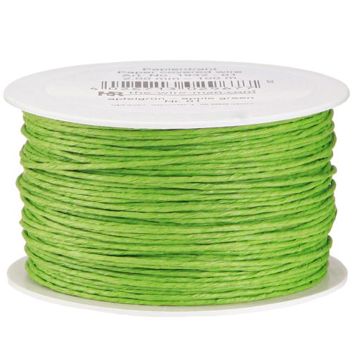 Product Paper cord wire wrapped Ø2mm 100m apple green