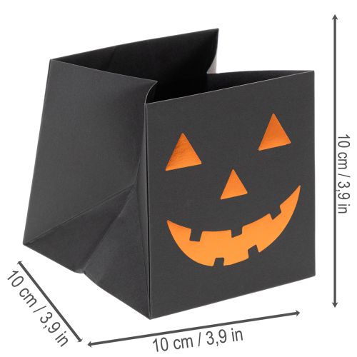 Product Paper bag pumpkin face planter Halloween decoration 10cm 6pcs