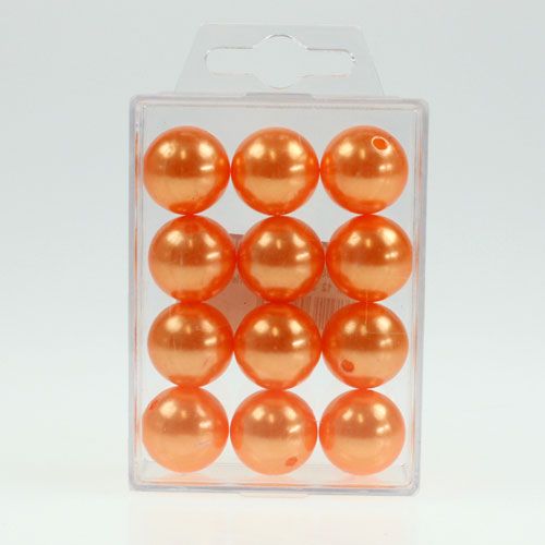 Product Deco beads Ø2cm orange 12p