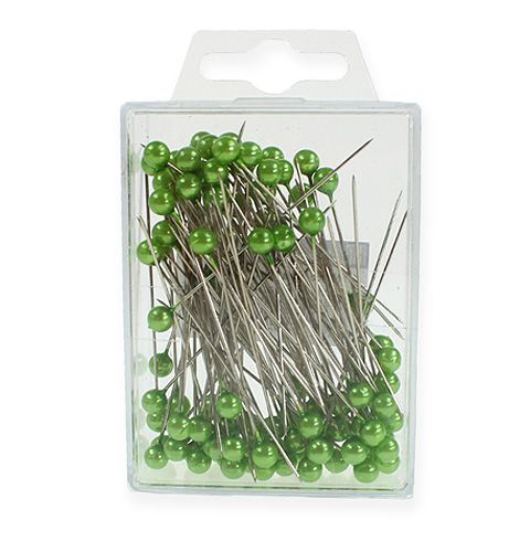 Product Pearl-head pins Ø6mm 65mm apple green