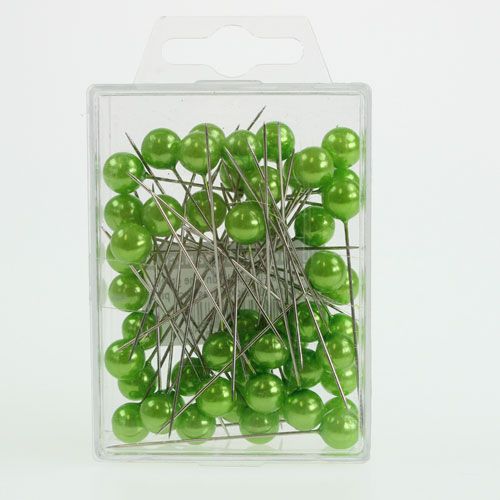 Product Pearl Head Pins Apple Green Ø10mm 60mm