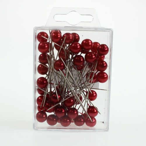 Product Beading pins red Ø10mm 60mm