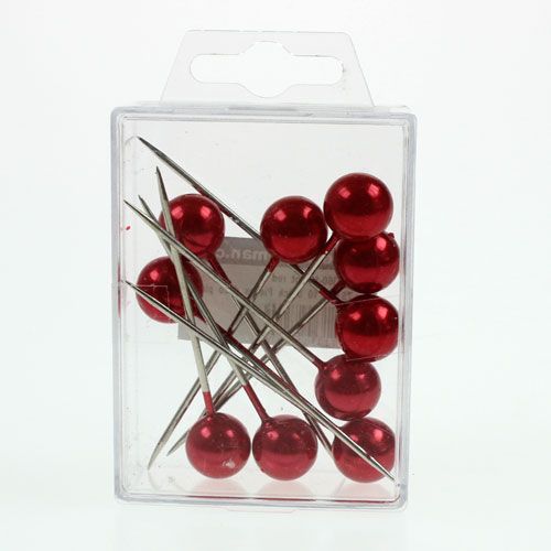 Product Pearl Head Pins Red Ø15mm 75mm