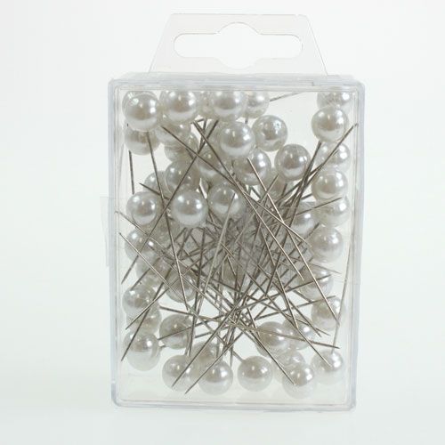 Product Pearl Head Pins White Ø10mm 60mm