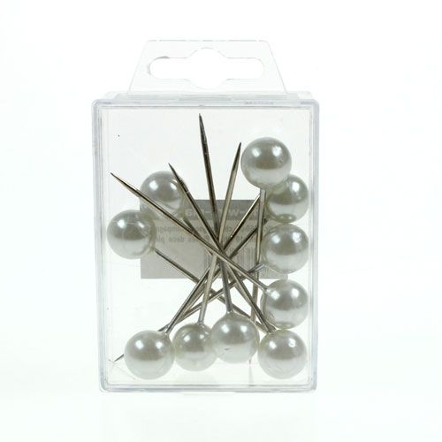 Product Pearl Head Pins White Ø15mm 75mm