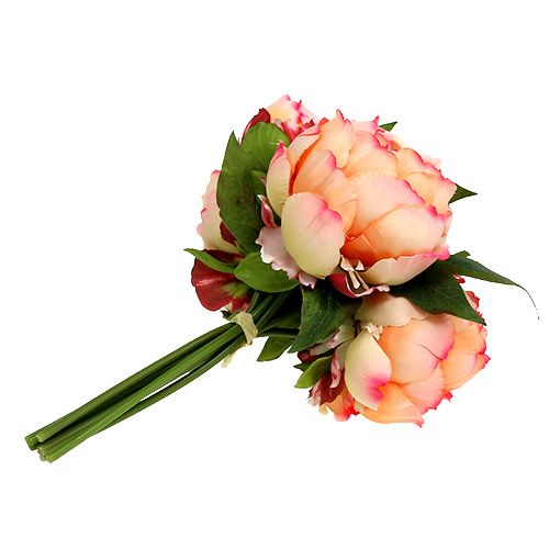 Floristik24 Peony bouquet peach 30cm