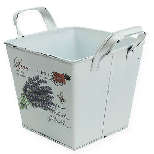 Floristik24 Plant bucket with handles 16x16x15.5cm 2pcs