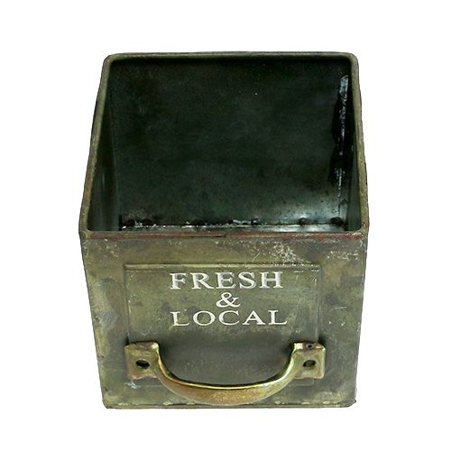 Floristik24 Square antique planter 10cm x 10cm