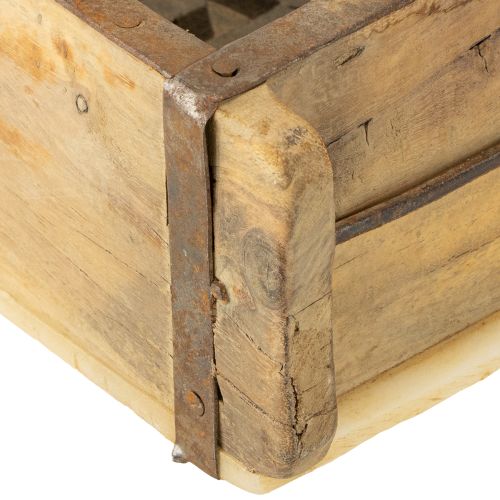 Product Planter wooden brick shape wood upcycling 32×15×10cm