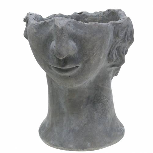 Floristik24.ie Plant head bust made of concrete for planting gray H23 ...
