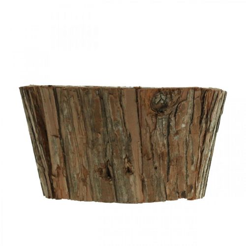 Floristik24 Plant bowl, planter, flower bowl, tree bark decoration Ø17cm H9cm