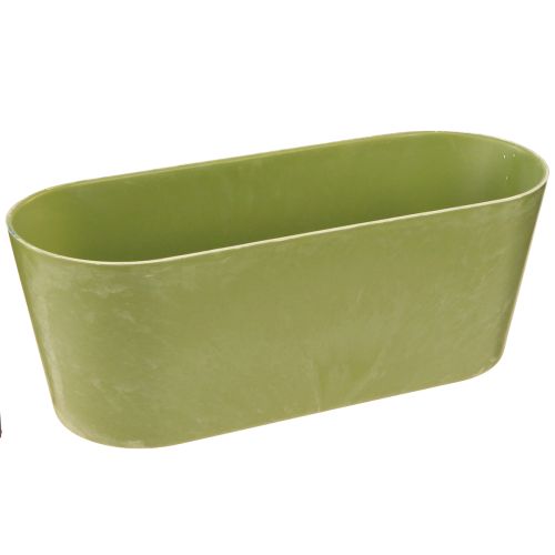 Plant Bowl Oval Green Plastic Bowl 27×11×10cm 3pcs