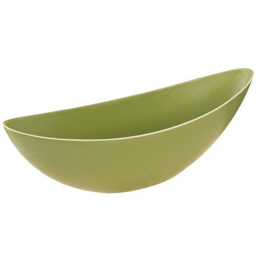 Plant Boat Plastic Decorative Bowl Green 28×9×9cm 3pcs