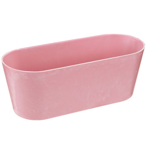 Floristik24 Planting boat planting bowl oval pink 27×11×10cm 3 pcs