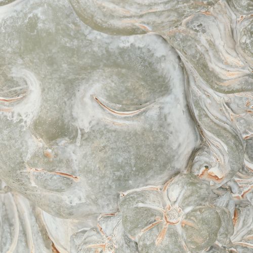 Product Plant pot angel cast stone figure grave decoration 19.5×12×19.5cm