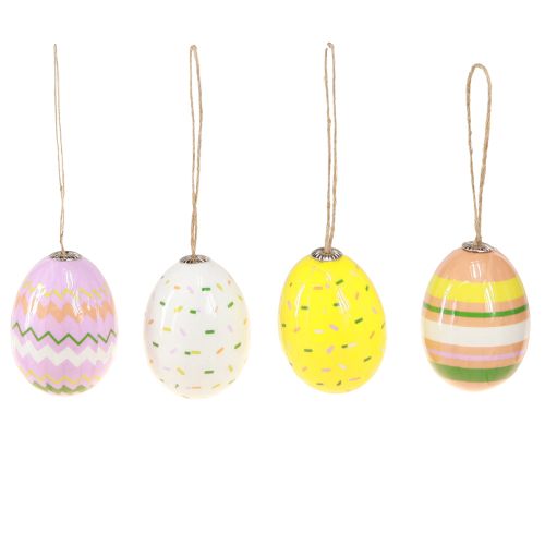 Product Plastic Eggs Easter Hanging Colorful Assorted H3.5–5.5cm 24 pcs