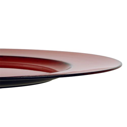 Product Plastic plate Ø33cm red-black