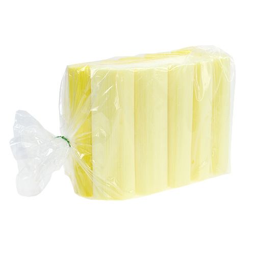 Floristik24 Pleated cuffs light yellow 18.5cm 100pcs.